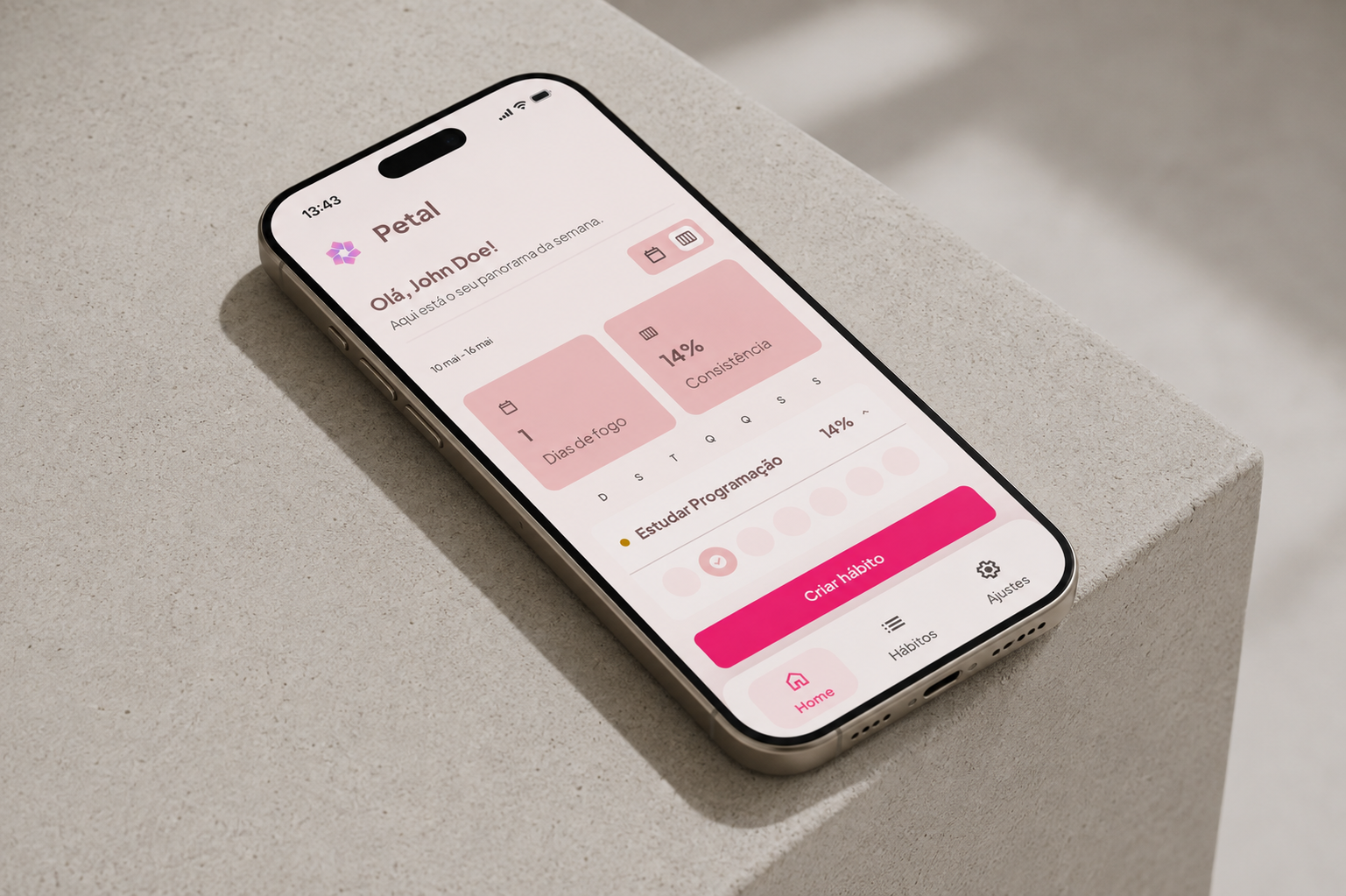 Petal app displayed on an iPhone